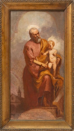 St. Joseph the Worker with the Child Jesus, c. 1900