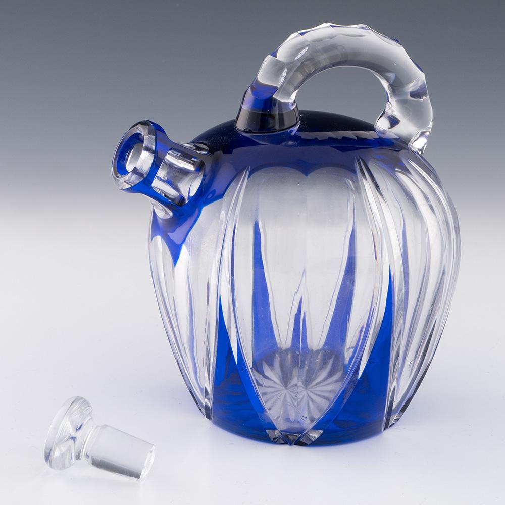 20ième siècle Set de huit verres à décanter St Louis Art Deco en vente