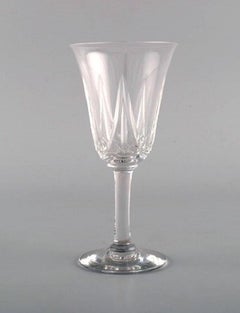 St. Louis, Belgien, 19 Gläser aus mundgeblasenem Kristallglas, 1930er-1940er Jahre
