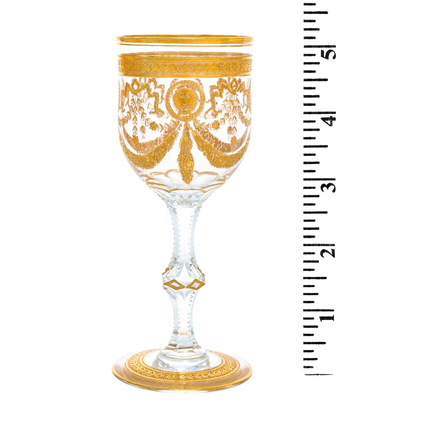 Early 20th Century St. Louis Congress Cordial Goblets For Sale
