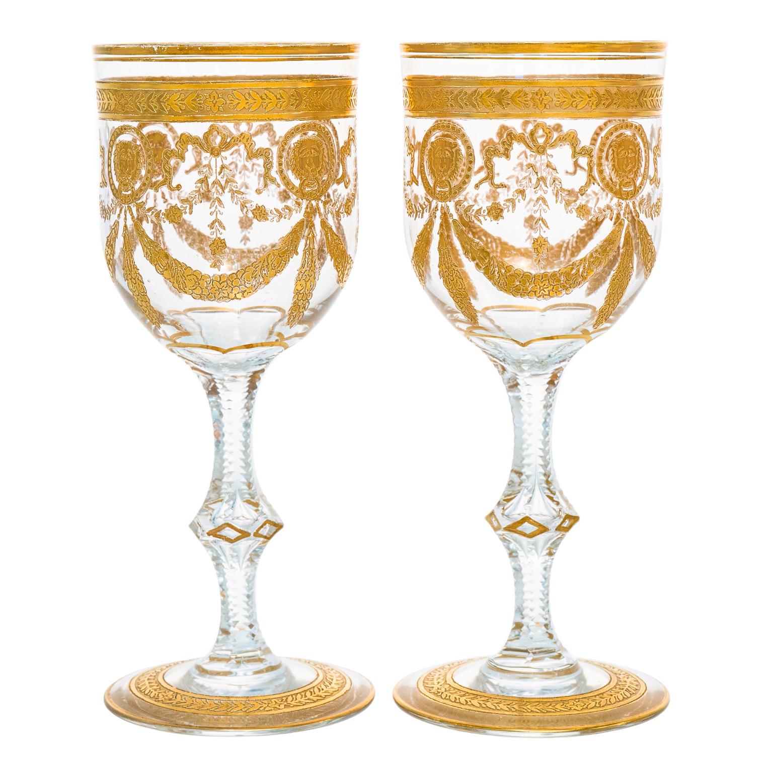 Cut Glass St. Louis Congress Cordial Goblets For Sale