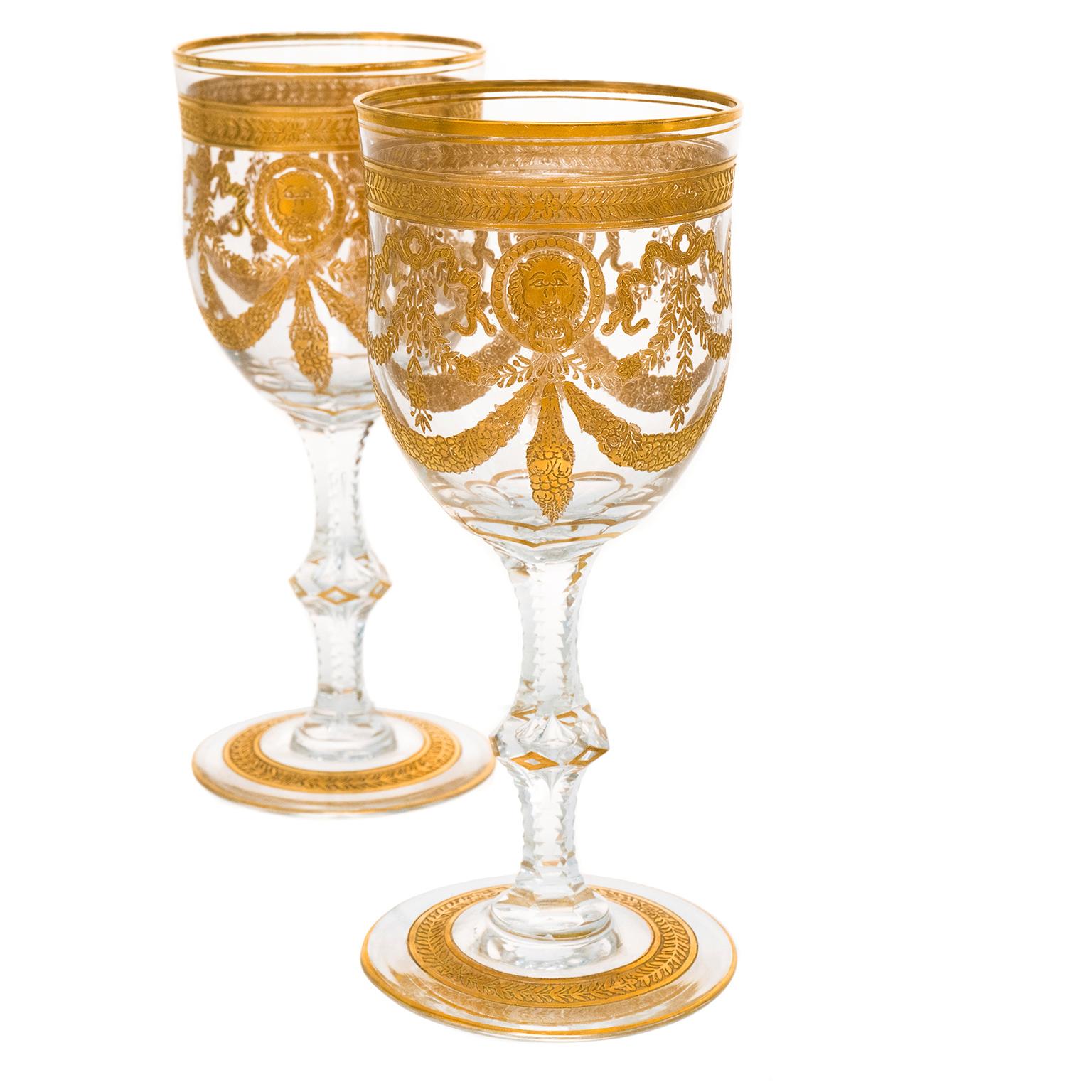 St. Louis Congress Wine Goblets In Excellent Condition In Litchfield, CT