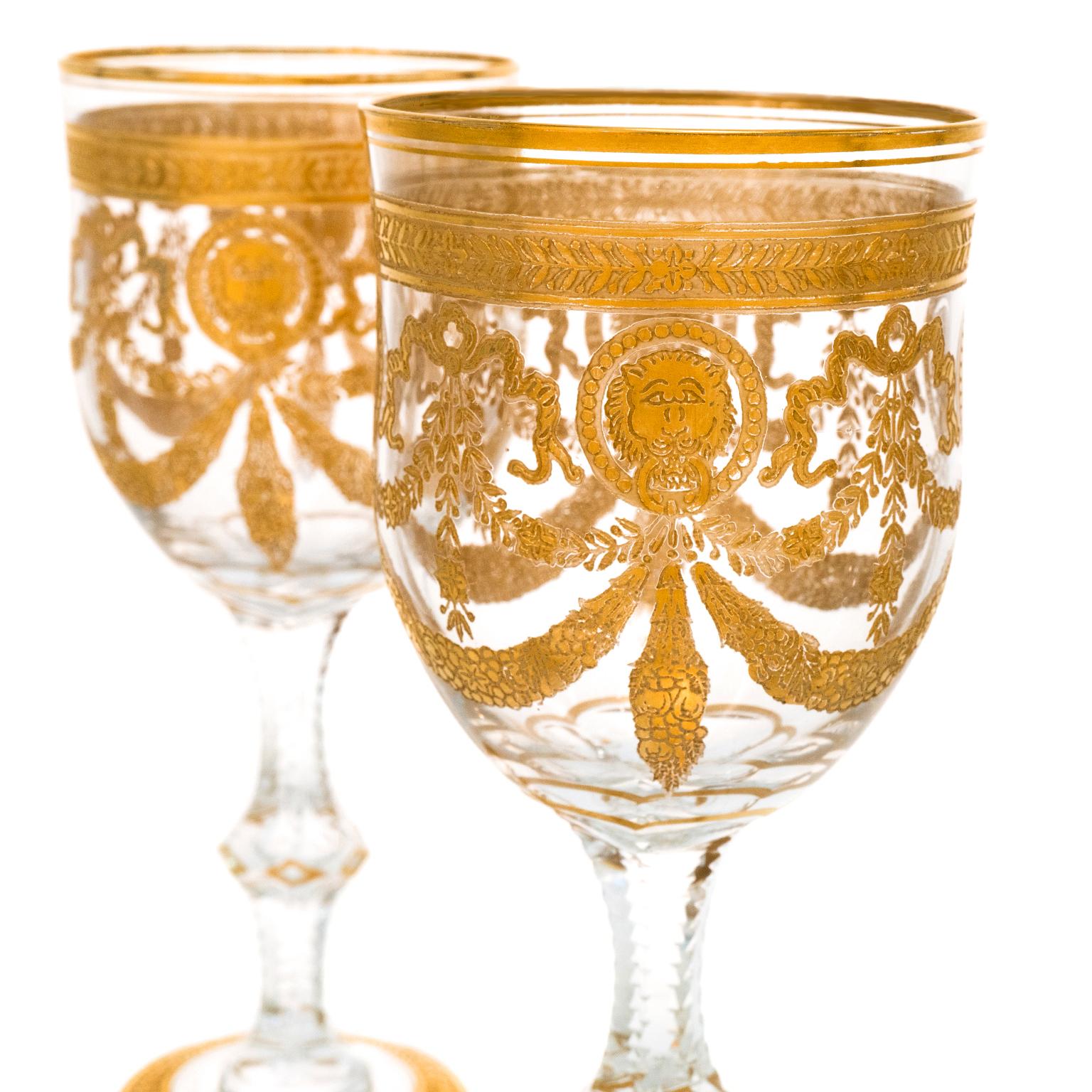 Early 20th Century St. Louis Congress Wine Goblets