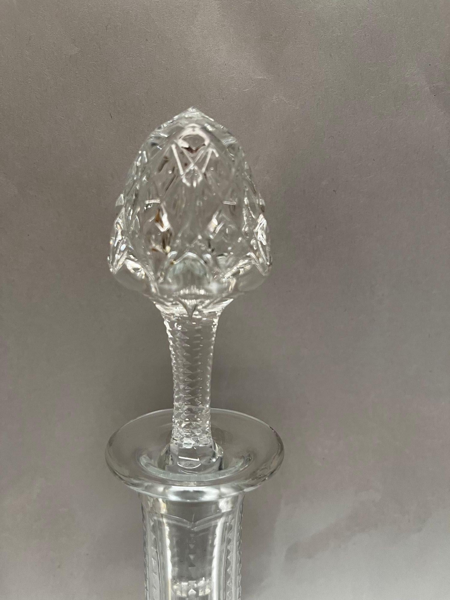 St. Louis Cristal Wine Decanter. circa 1900s In Good Condition In Los Angeles, CA