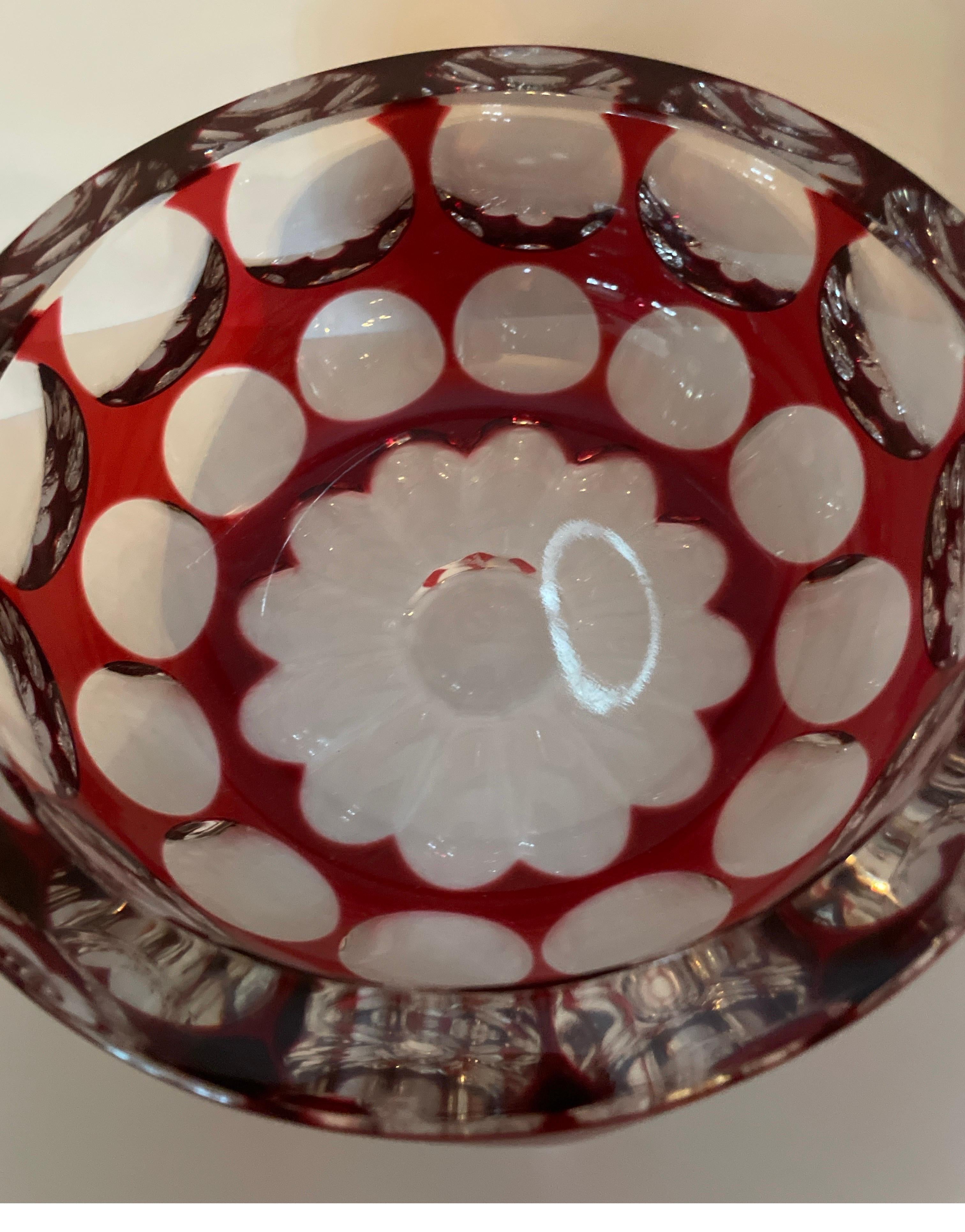 St. Louis Crystal Center Schale im Zustand „Gut“ im Angebot in West Palm Beach, FL
