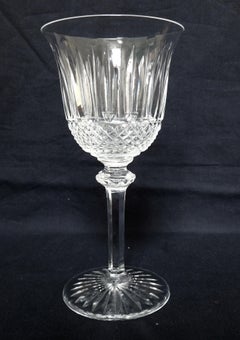 St Louis crystal glasses, Tommy pattern - 4 pieces - signed