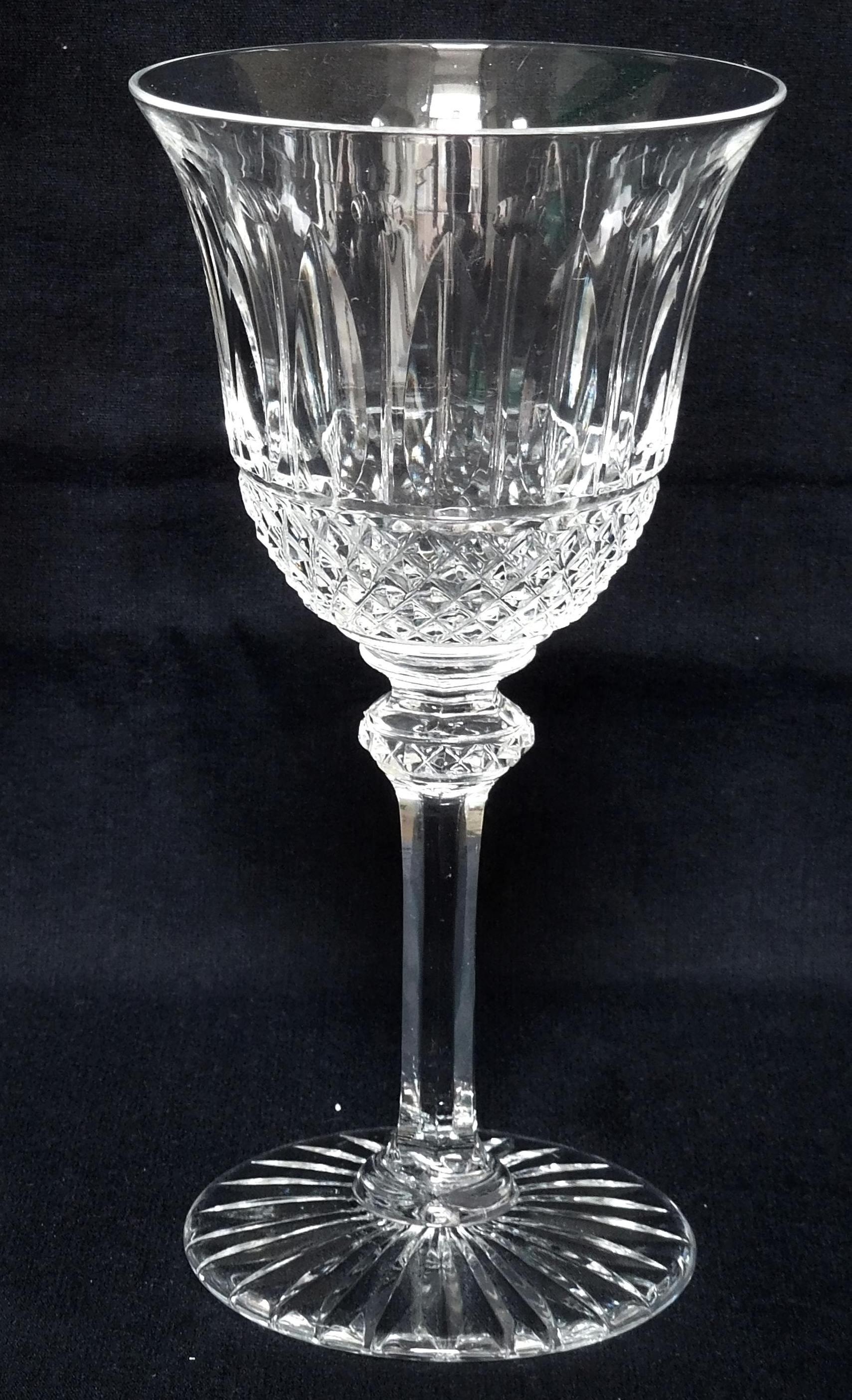 Moderne Verres en cristal St Louis, motif Tommy - 4 pièces - signé en vente