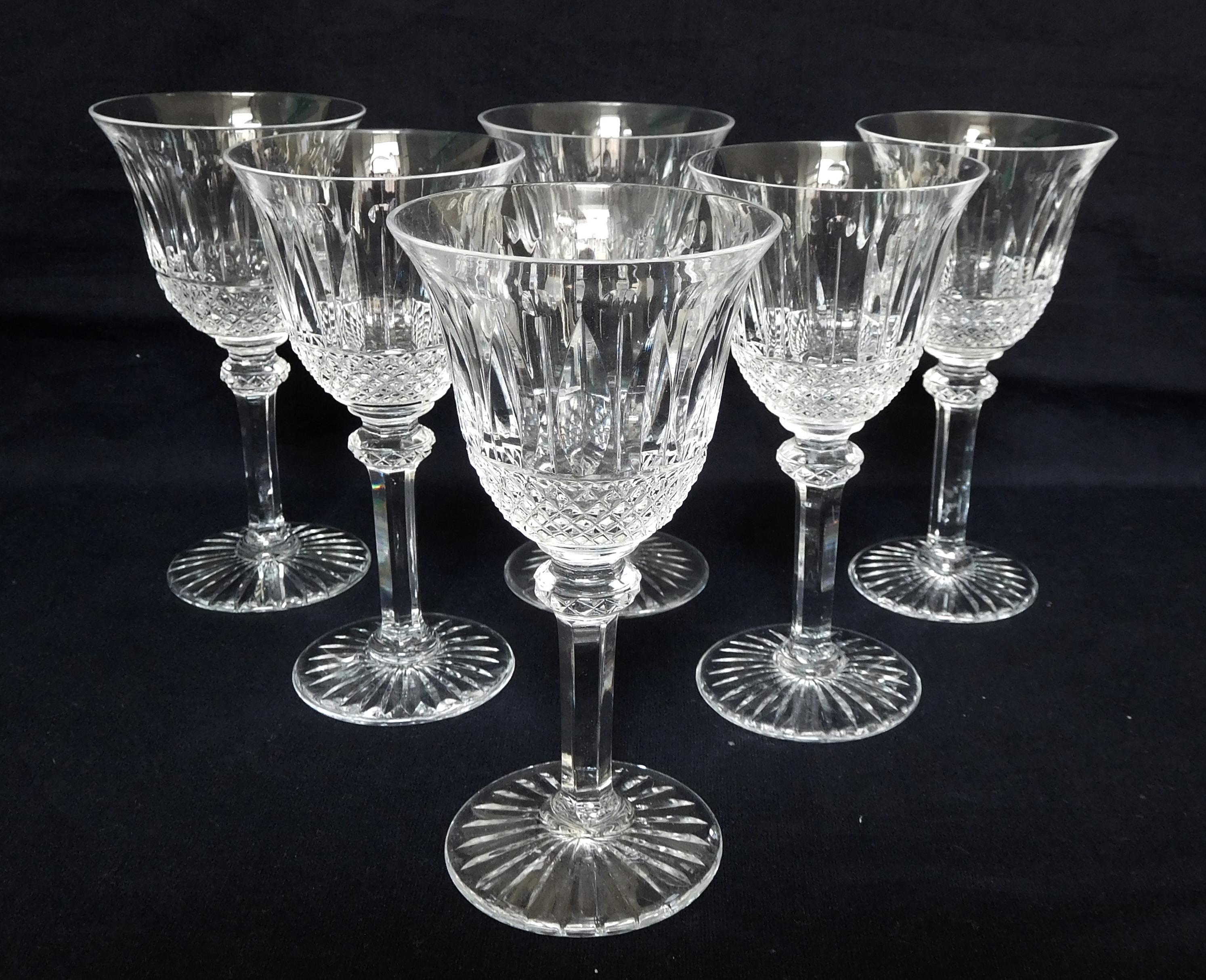 Fin du 20e siècle Verres en cristal St Louis, motif Tommy - 4 pièces - signé en vente