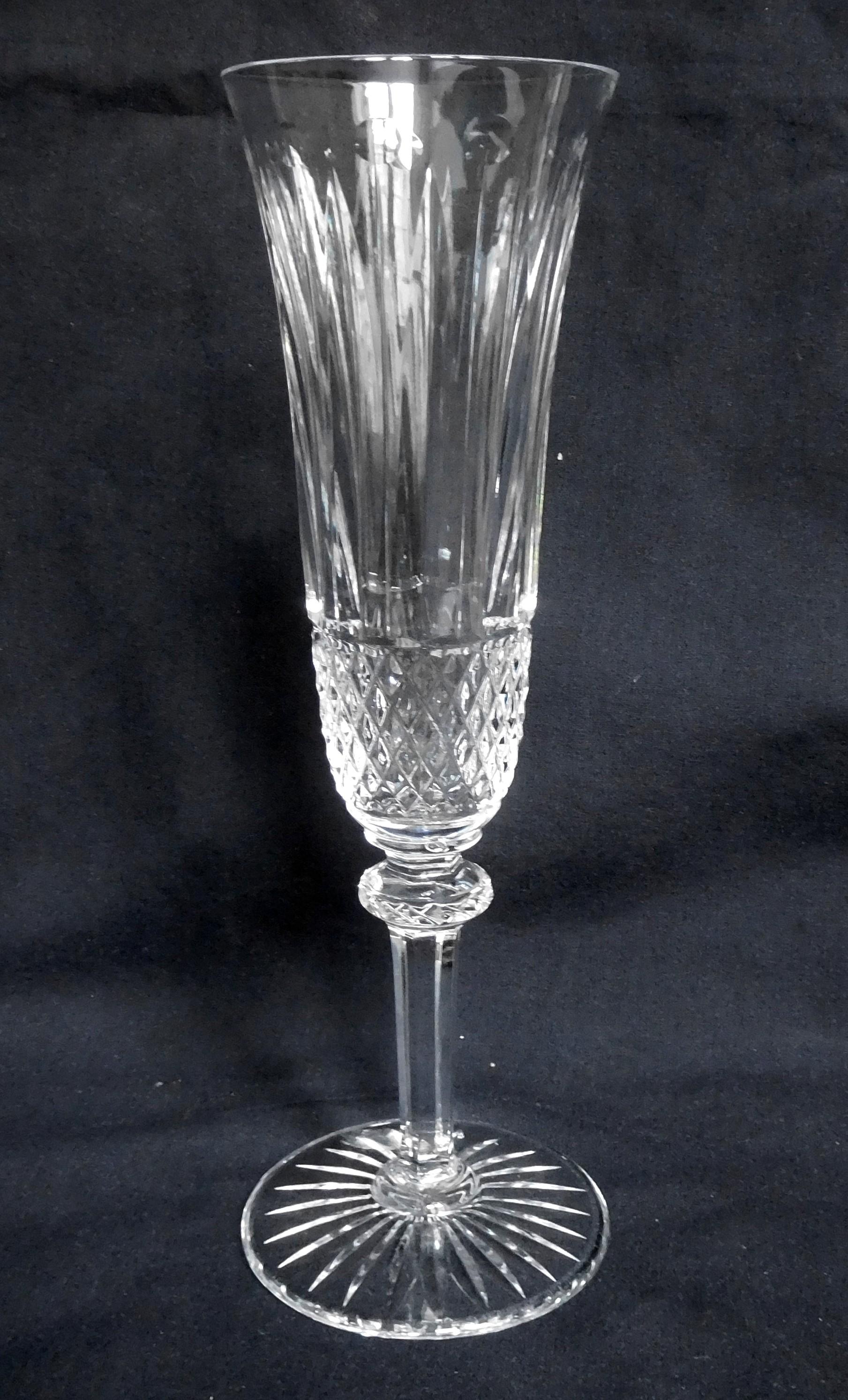 Cristal Verres en cristal St Louis, motif Tommy - 4 pièces - signé en vente