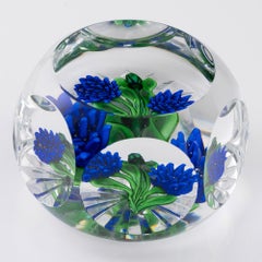 St Louis Paperweight Lampwork Flowers