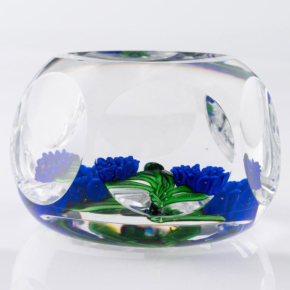 St Louis Briefbeschwerer Lampwork Blumen (Französisch) im Angebot