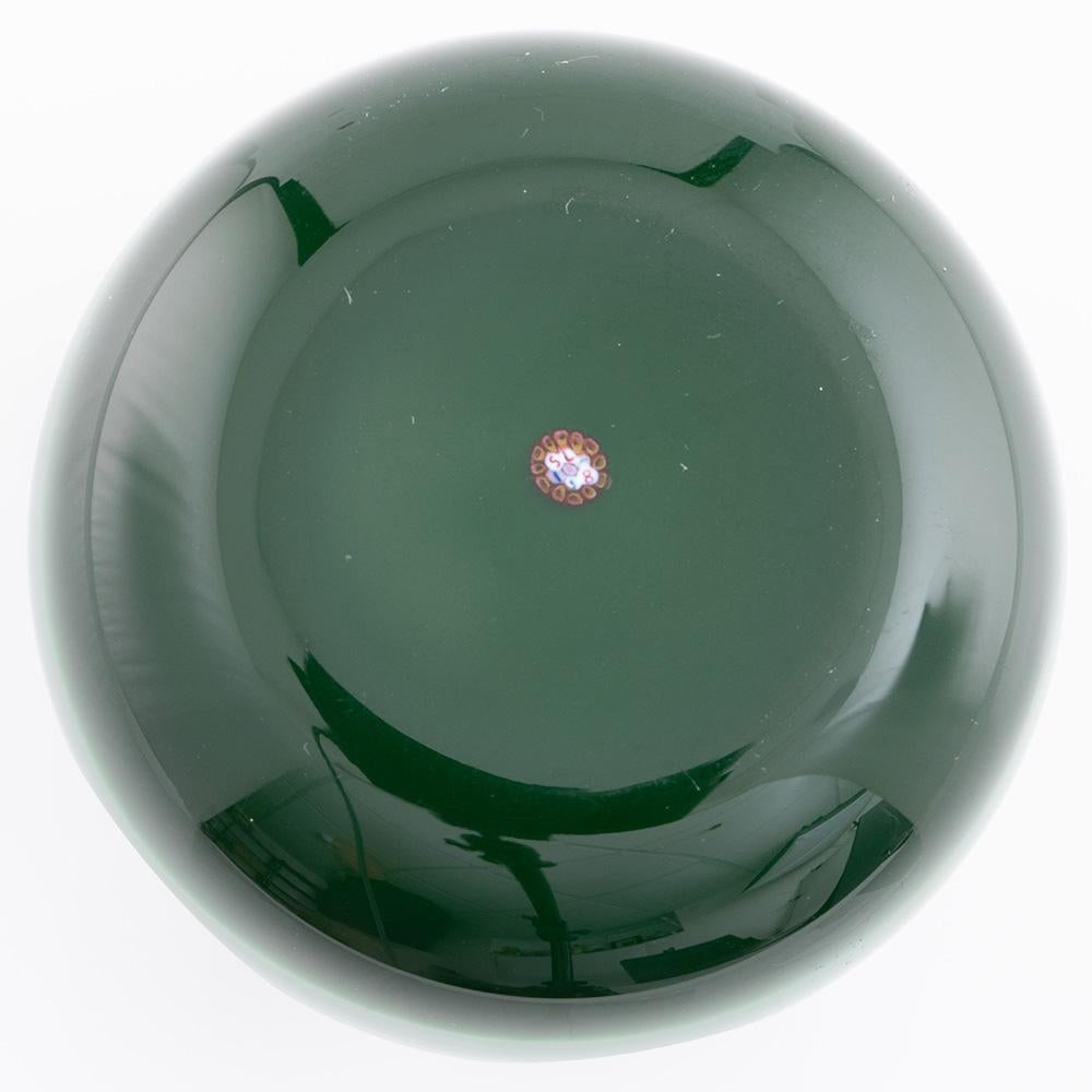 St Louis Paperweight Lampwork Millefiori Lily Pond In Good Condition For Sale In Tunbridge Wells, GB