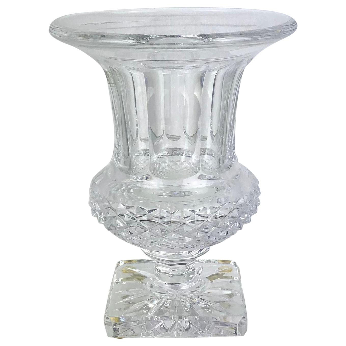 Antique Cut Crystal Vase For Sale at 1stDibs