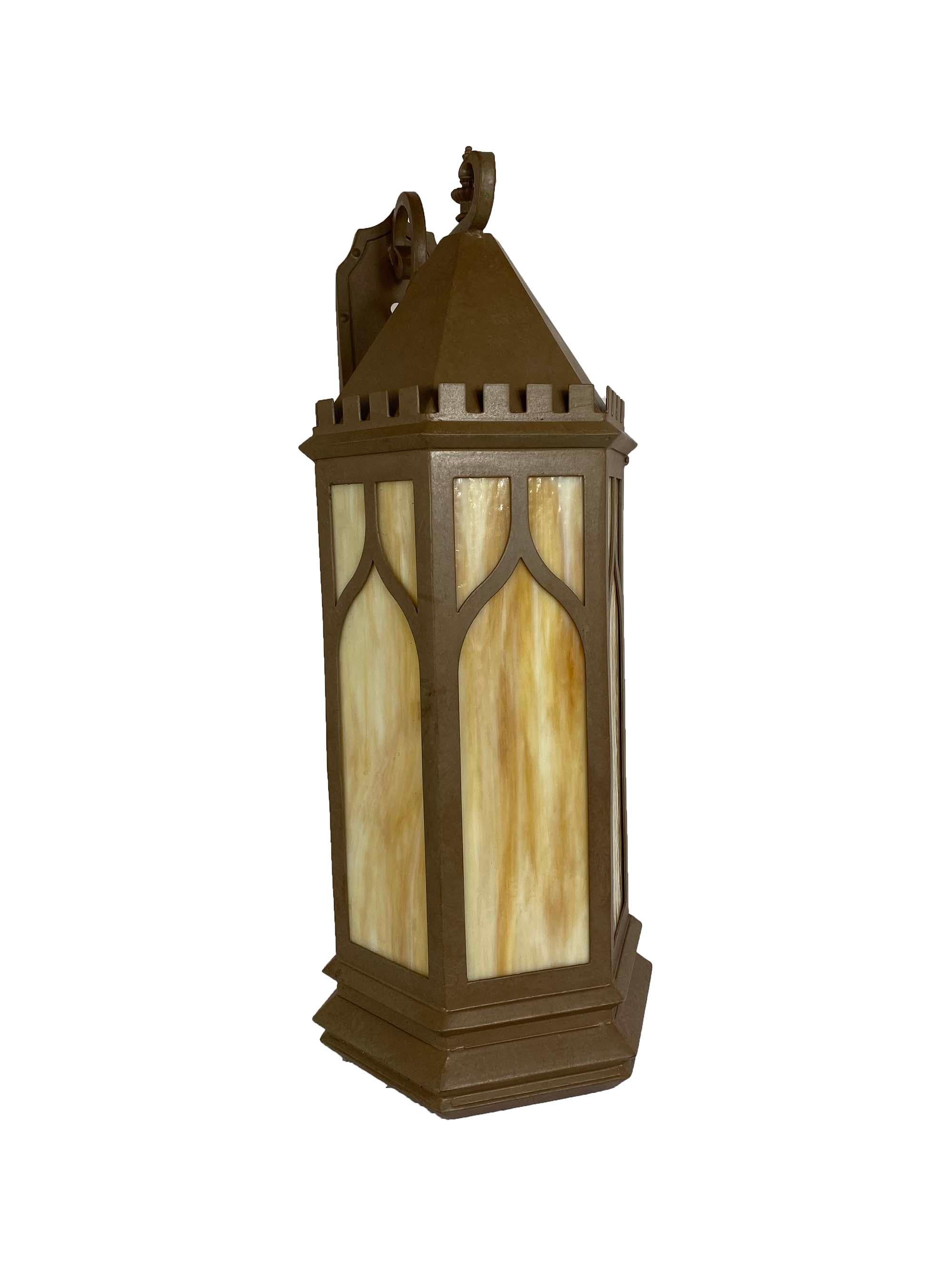 French St. Marks Gothic Wall Lantern For Sale