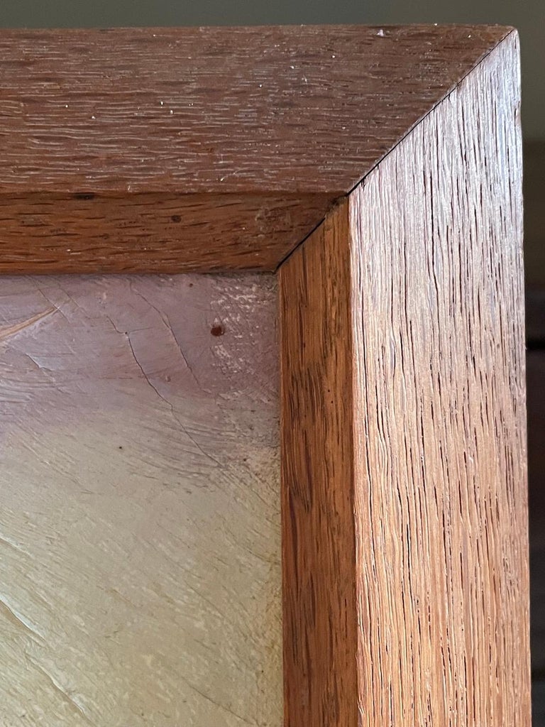 St Michaels Mount Cornwall 19 Century Oil on Canvas Original Frame C