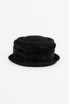 St Michel Black Wool Hat