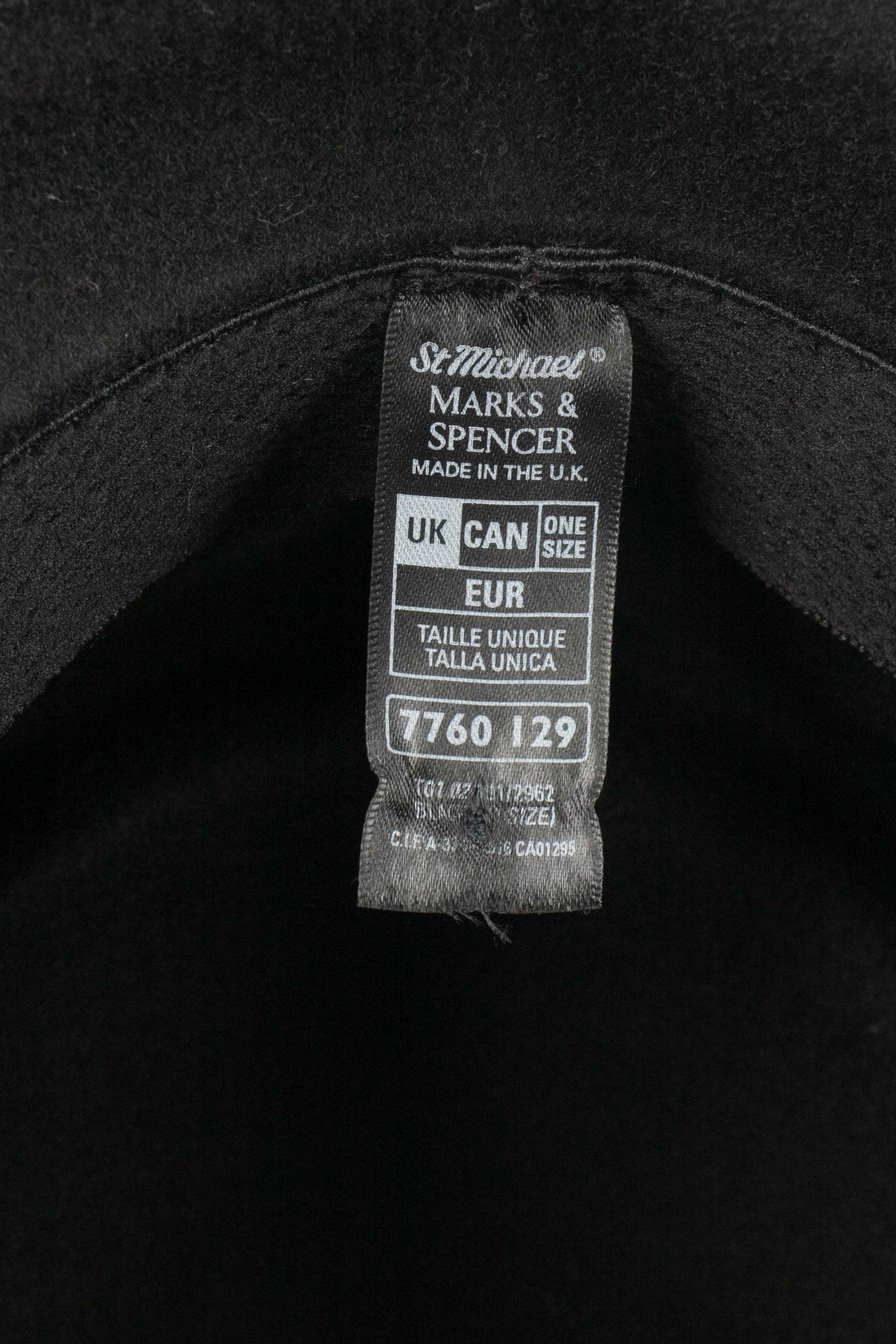 St Michel Black Wool Hat For Sale 3