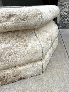St. Michel Carved Limestone Center Fountain from Provence, France