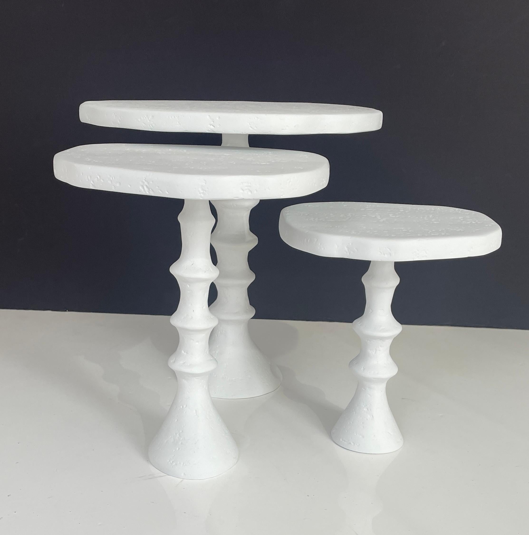 St Paul Plaster Side Table by Bourgeois Boheme Atelier, 'Mini Modèle' For Sale 5