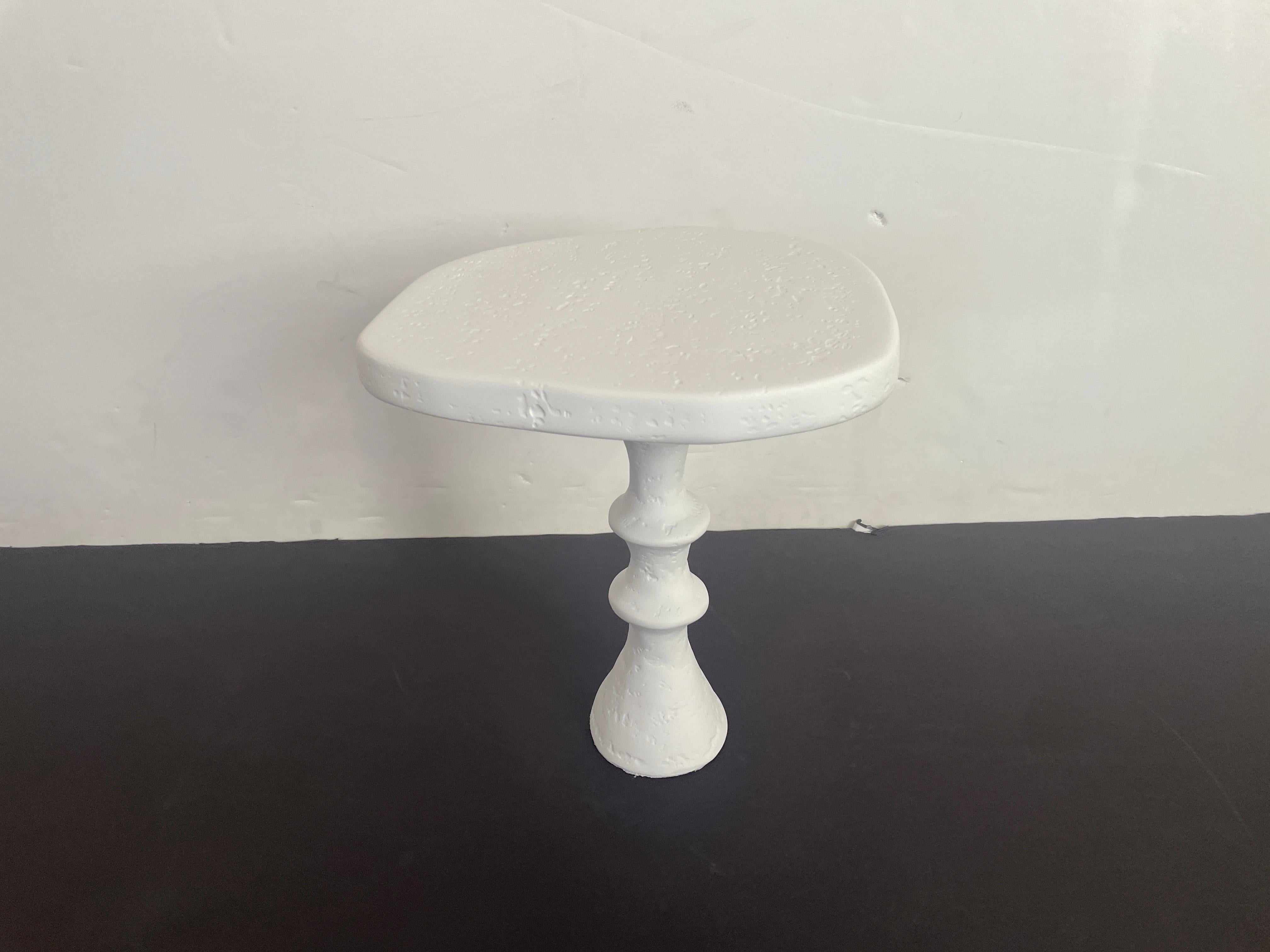 St Paul Plaster Side Table by Bourgeois Boheme Atelier, 'Mini Modèle' For Sale 1