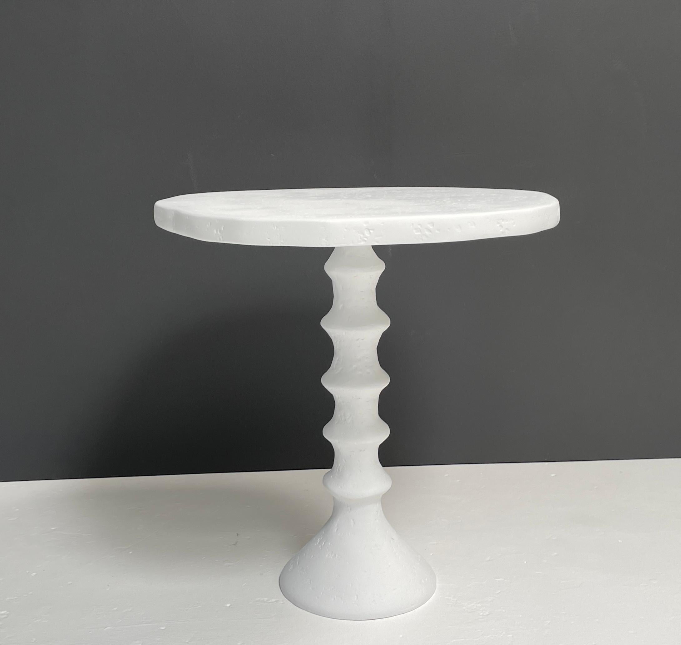 St Paul Plaster Side Table by Bourgeois Boheme Atelier, 'Moyen Modèle' For Sale 6