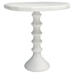 St Paul Plaster Side Table by Bourgeois Boheme Atelier, 'Moyen Modèle'