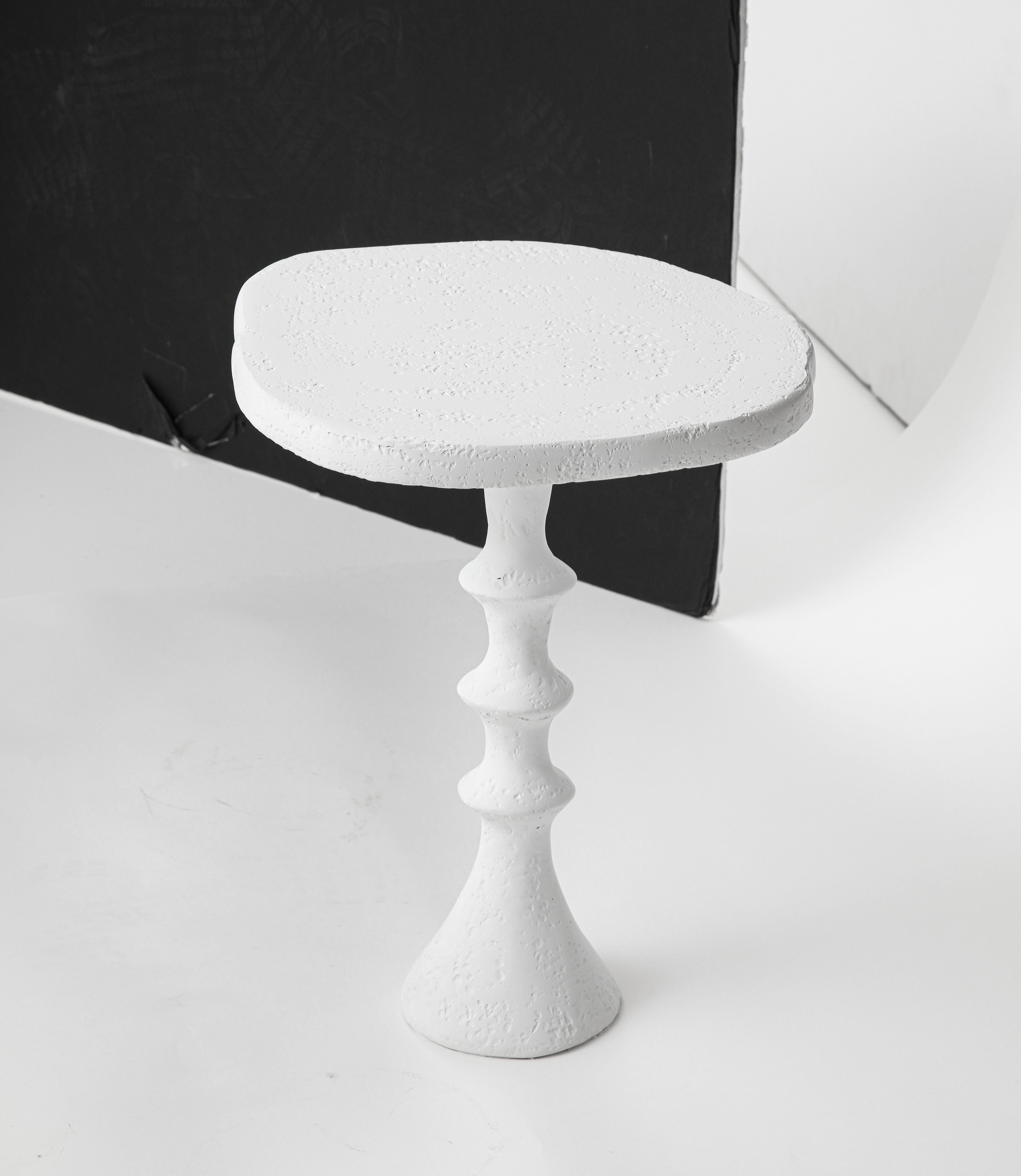St. Paul Plaster Side Table 'Petit Modèle' by Bourgeois Boheme Atelier For Sale 4