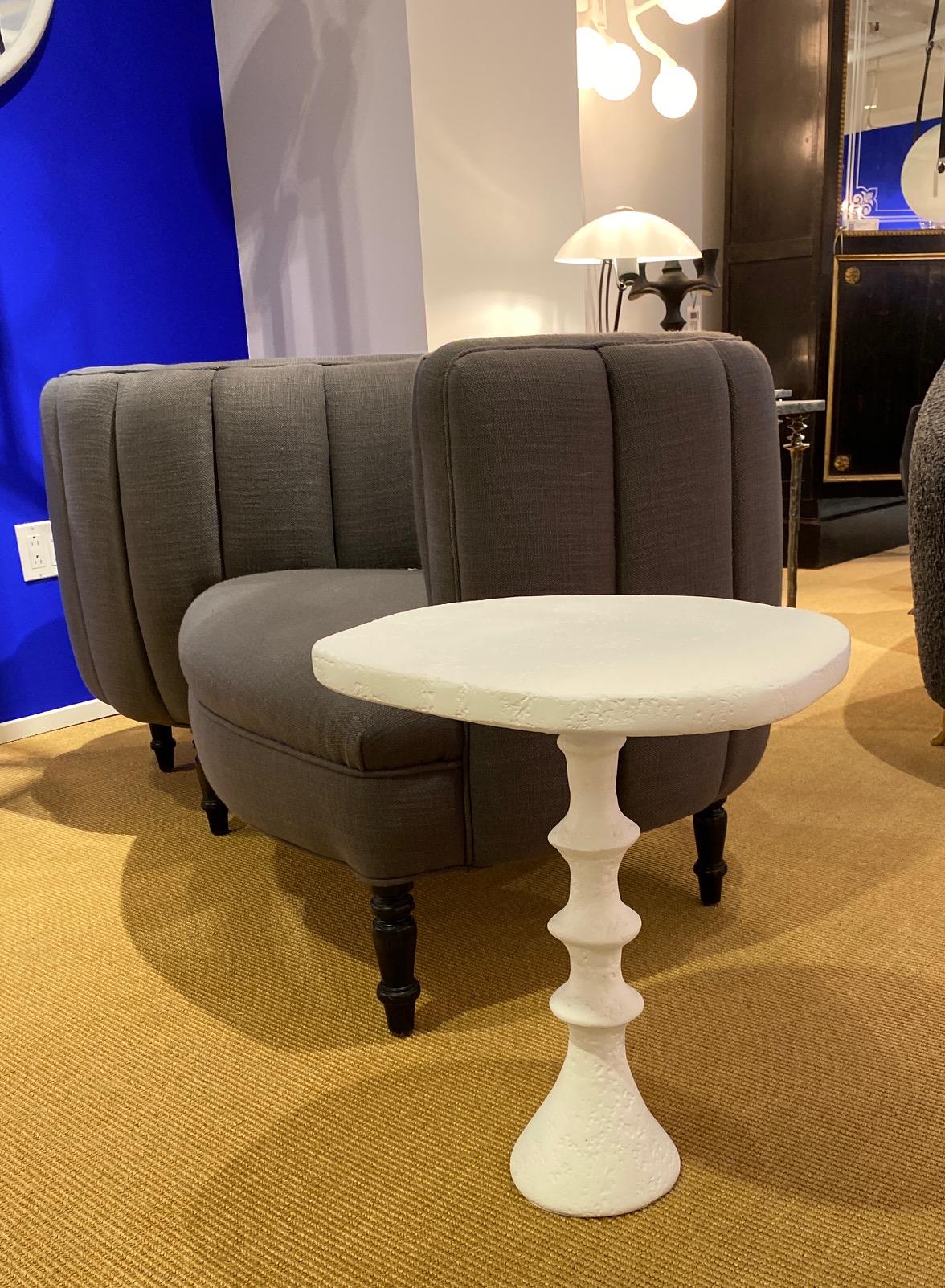 St. Paul Plaster Side Table 'Petit Modèle' by Bourgeois Boheme Atelier For Sale 6