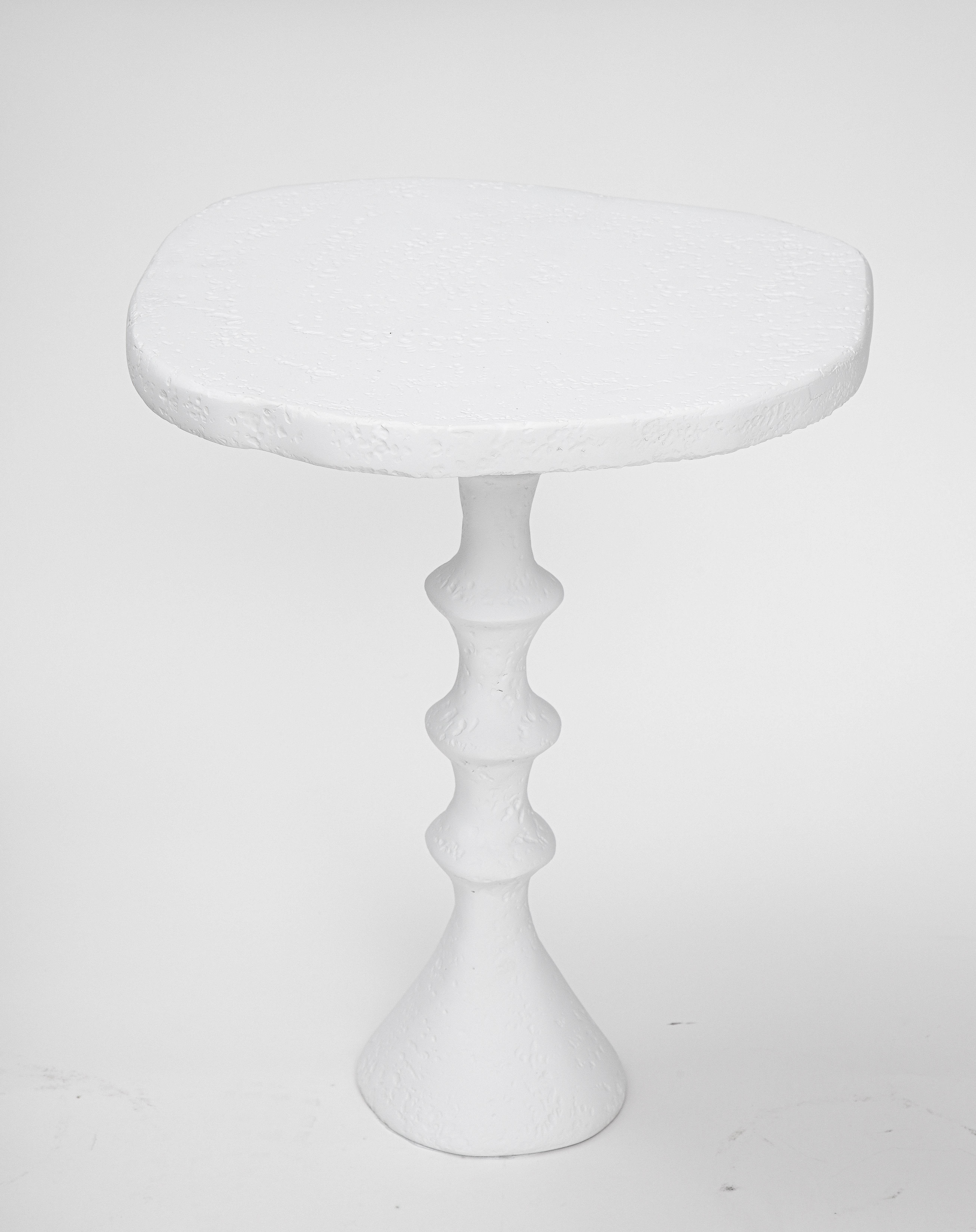 Modern St. Paul Plaster Side Table 'Petit Modèle' by Bourgeois Boheme Atelier For Sale