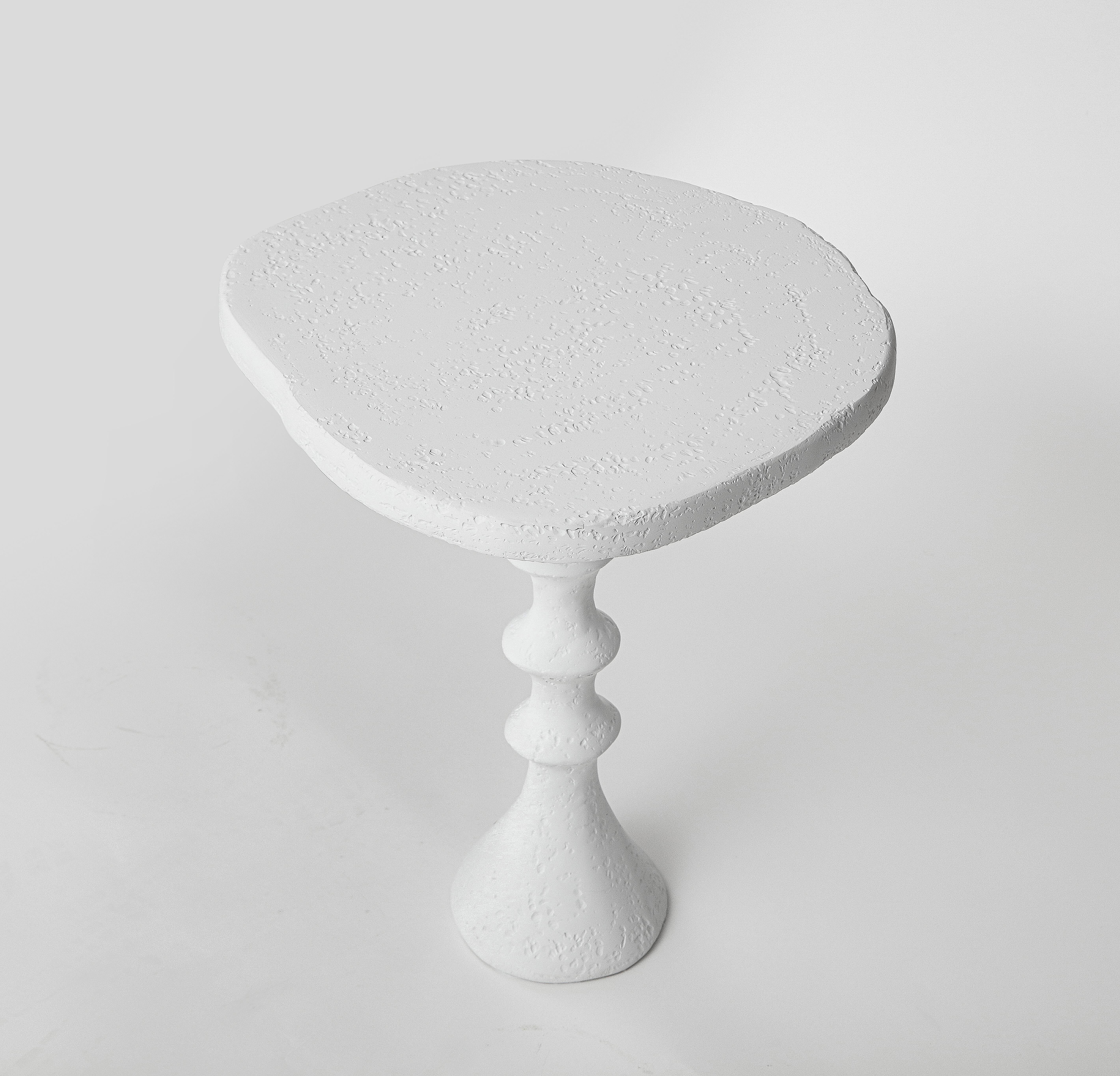 St. Paul Plaster Side Table 'Petit Modèle' by Bourgeois Boheme Atelier For Sale 2
