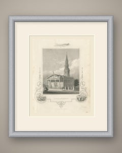 St. Paul's Chapel, Broadway, New York, Drawn by A. J. Davis, circa 1850
