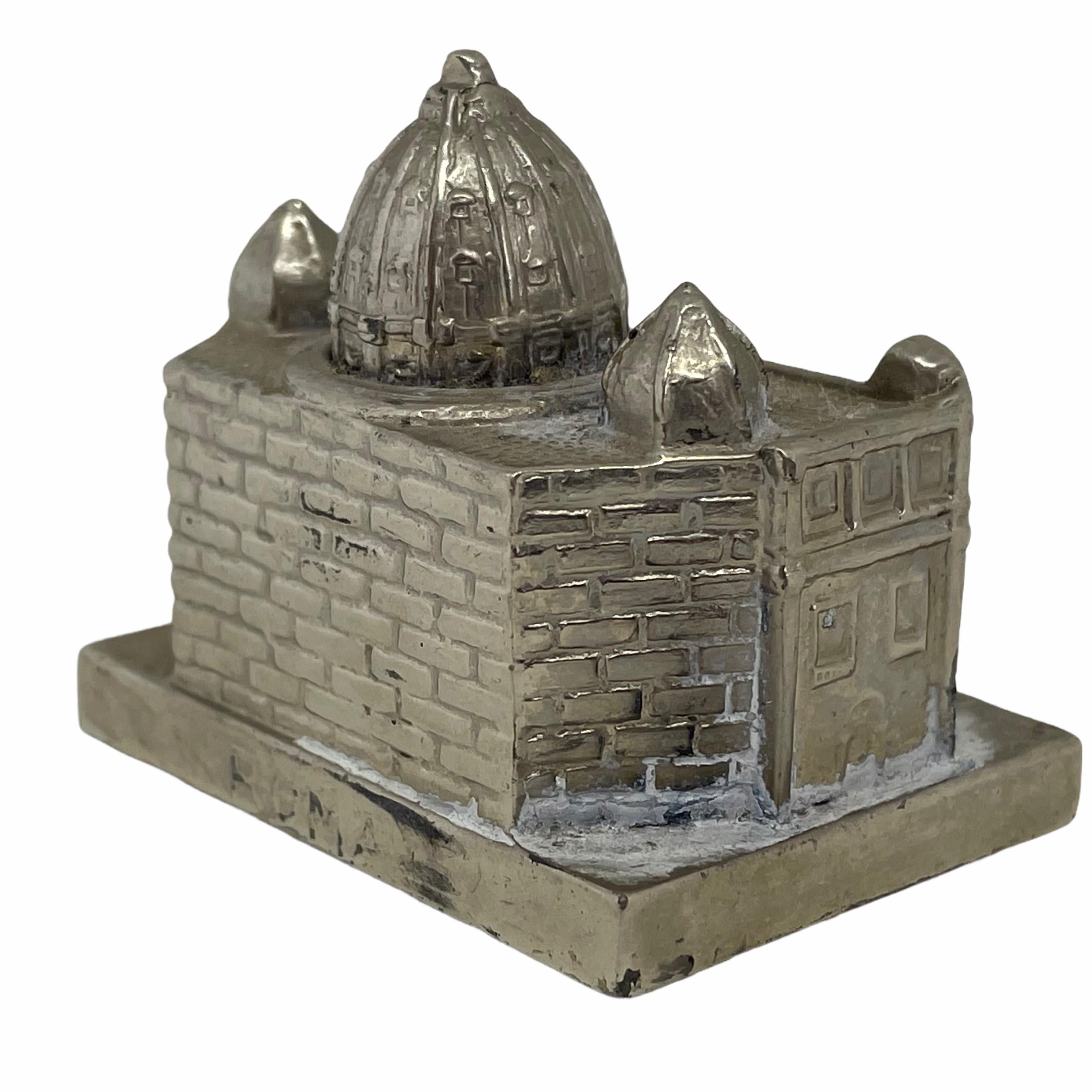 Mid-Century Modern St. Peter Cathedral Church Souvenir Building Vintage, Italy, Rome, 1960s For Sale