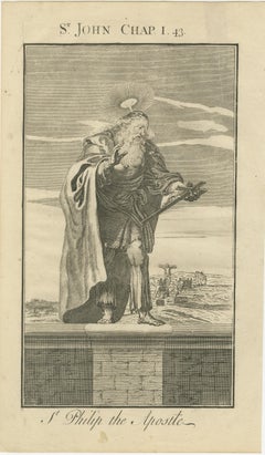 St. Philip Apostle Engraving – John I Calling of Philip c.1735