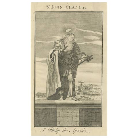 St. Philip Apostle Engraving – John I Calling of Philip c.1735