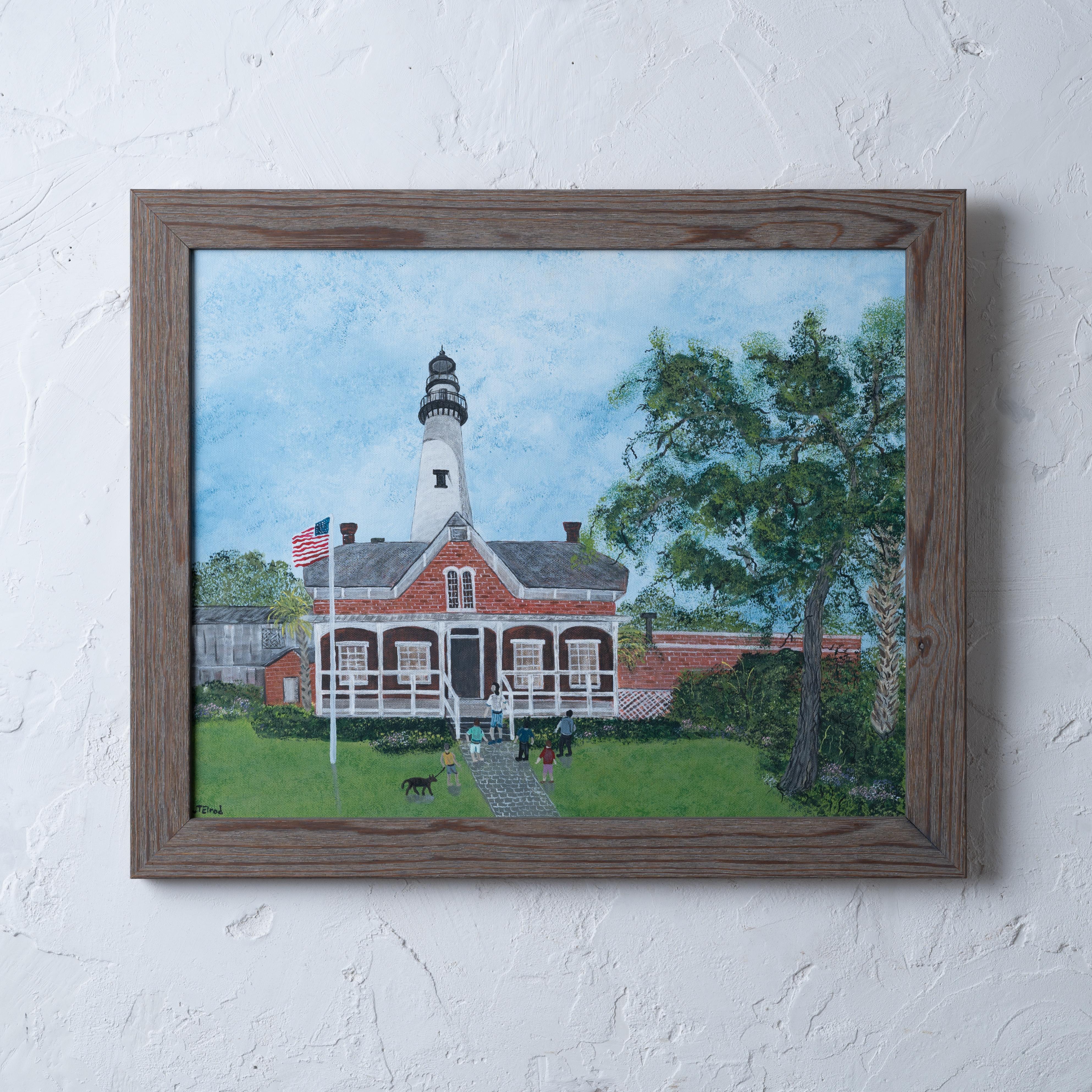 J.T. Elrod

St. Simon’s Island Lighthouse Station folk art painting, c.1970s.

canvas: 20 by 16 inches
frame: 23 by 19 inches

