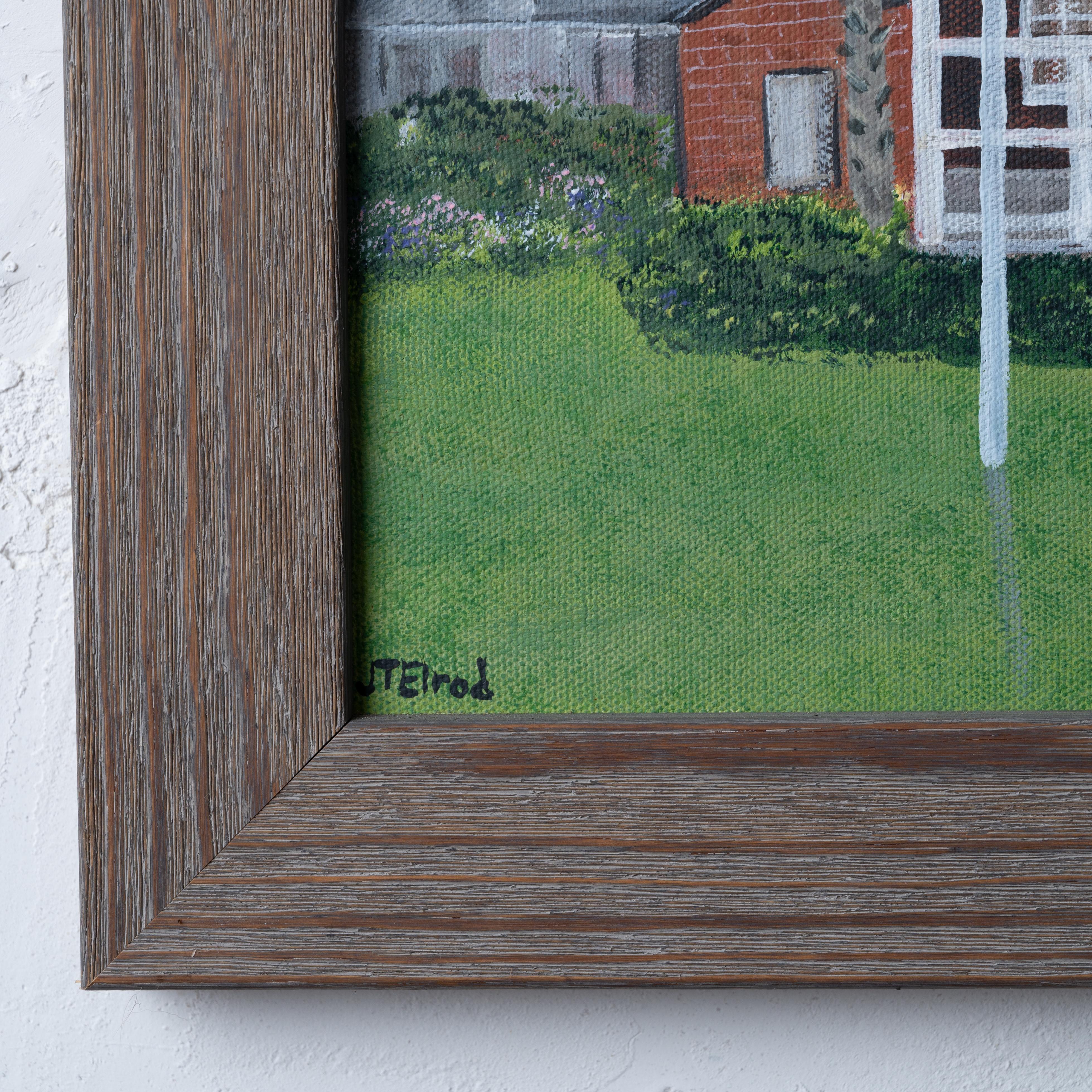 Wood St. Simons Island Lighthouse Folk Art Painting - J.T. Elrod