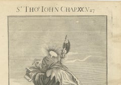 St. Thomas Apostle Engraving – John XX Doubting Thomas c.1735