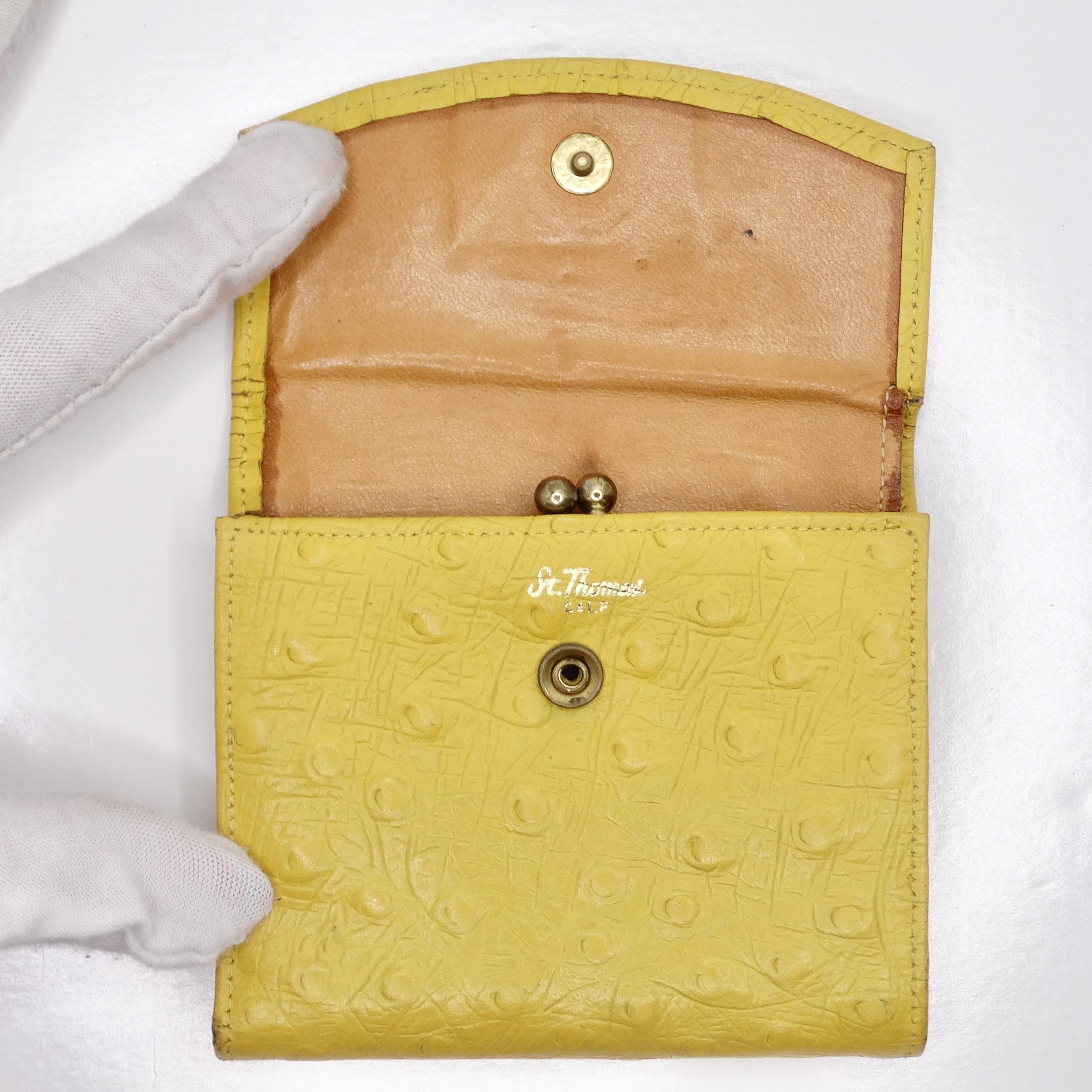 St. Thomas Yellow Calf Leather 1960s Wallet 1
