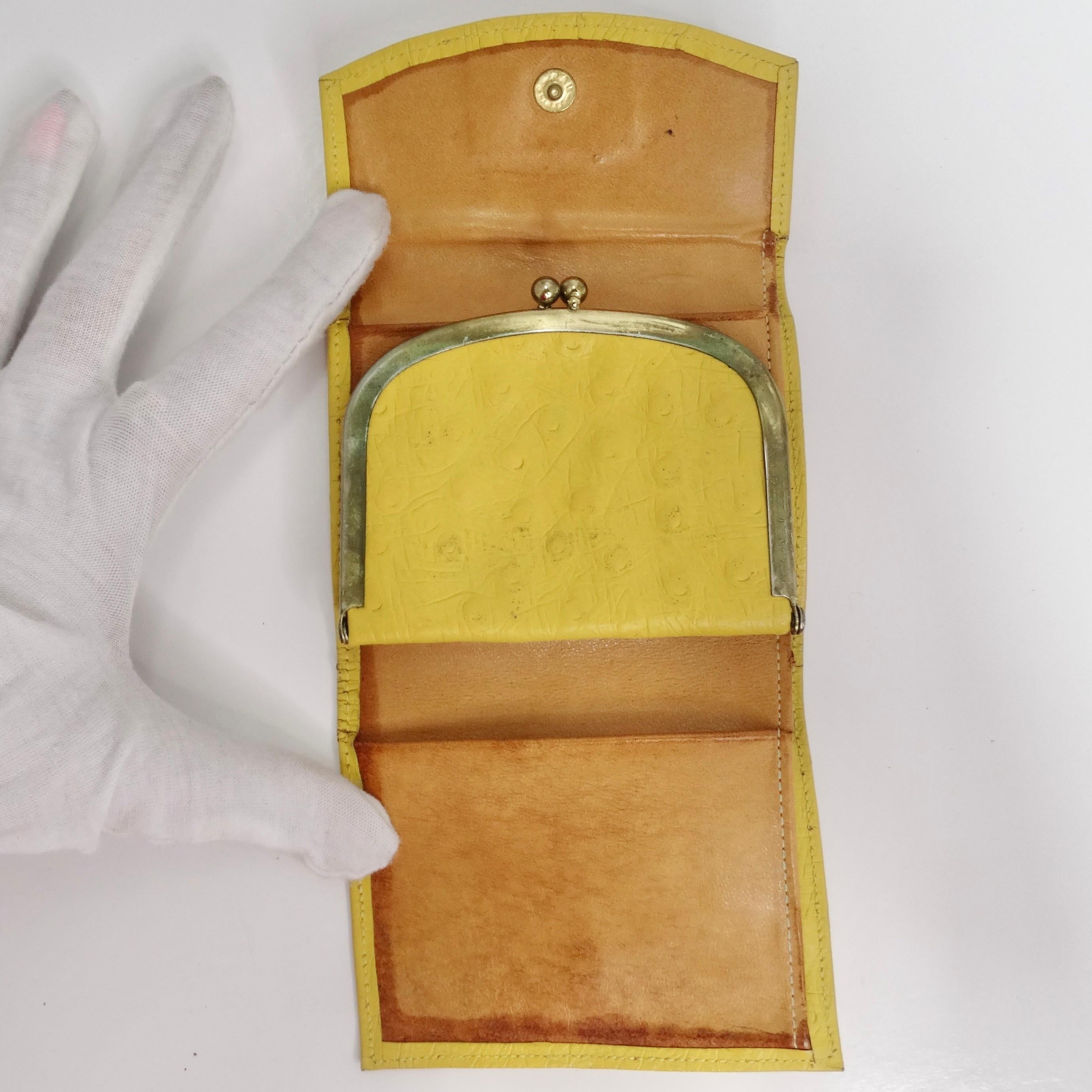 St. Thomas Yellow Calf Leather 1960s Wallet 3