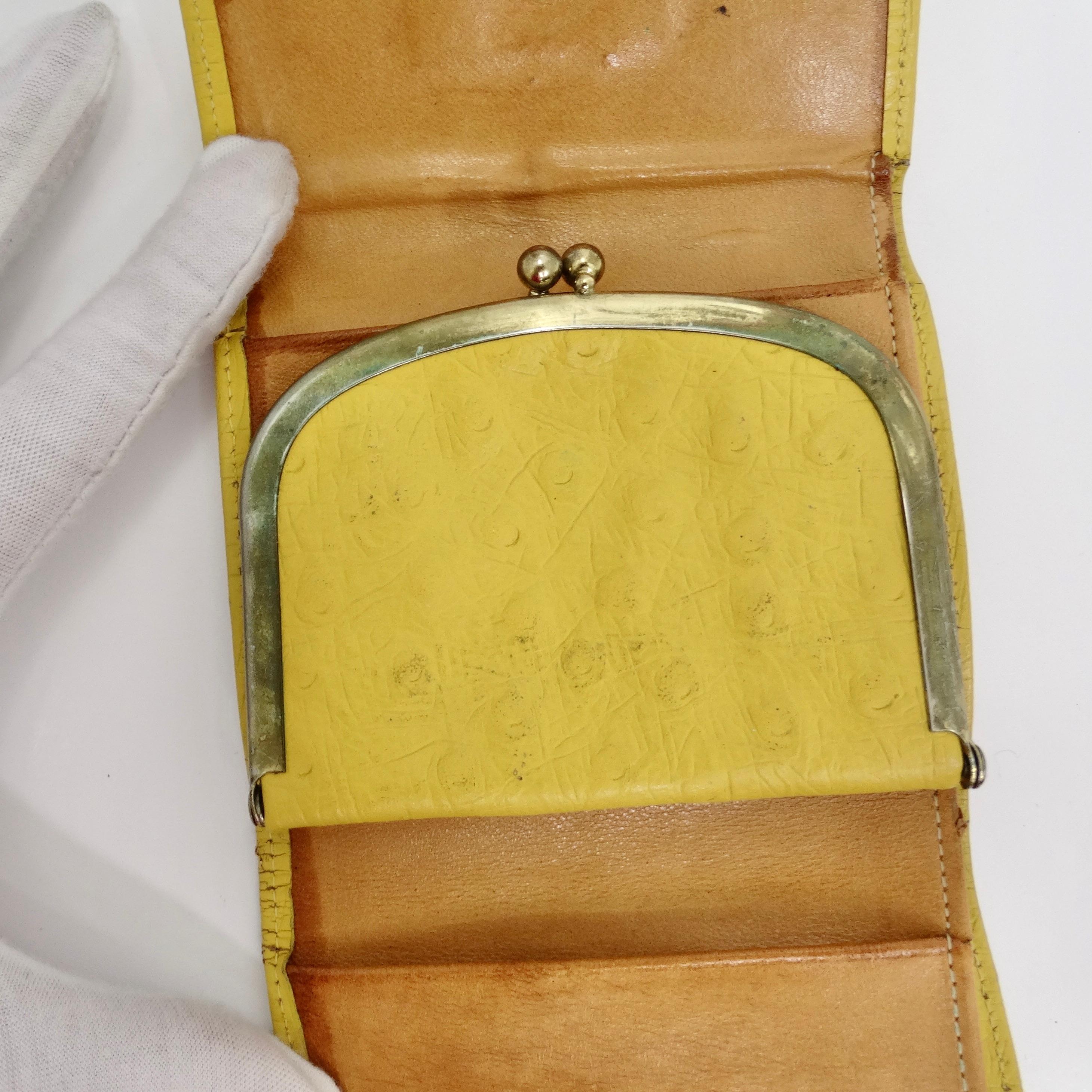 St. Thomas Yellow Calf Leather 1960s Wallet 4