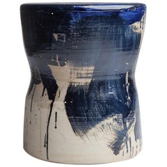 ST01 Glazed Stoneware Stool by Pascale Girardin