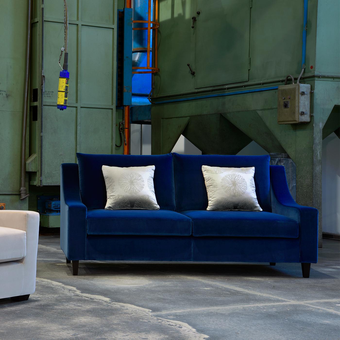 cobalt blue couch