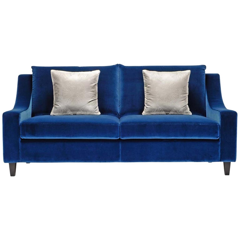 St108 Cobalt Blue Sofa For Sale at 1stDibs