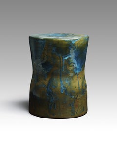 ST29 Glazed Stoneware Stool by Pascale Girardin