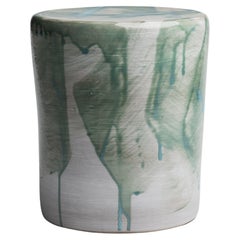 ST60 Glazed Stoneware Stool by Pascale Girardin