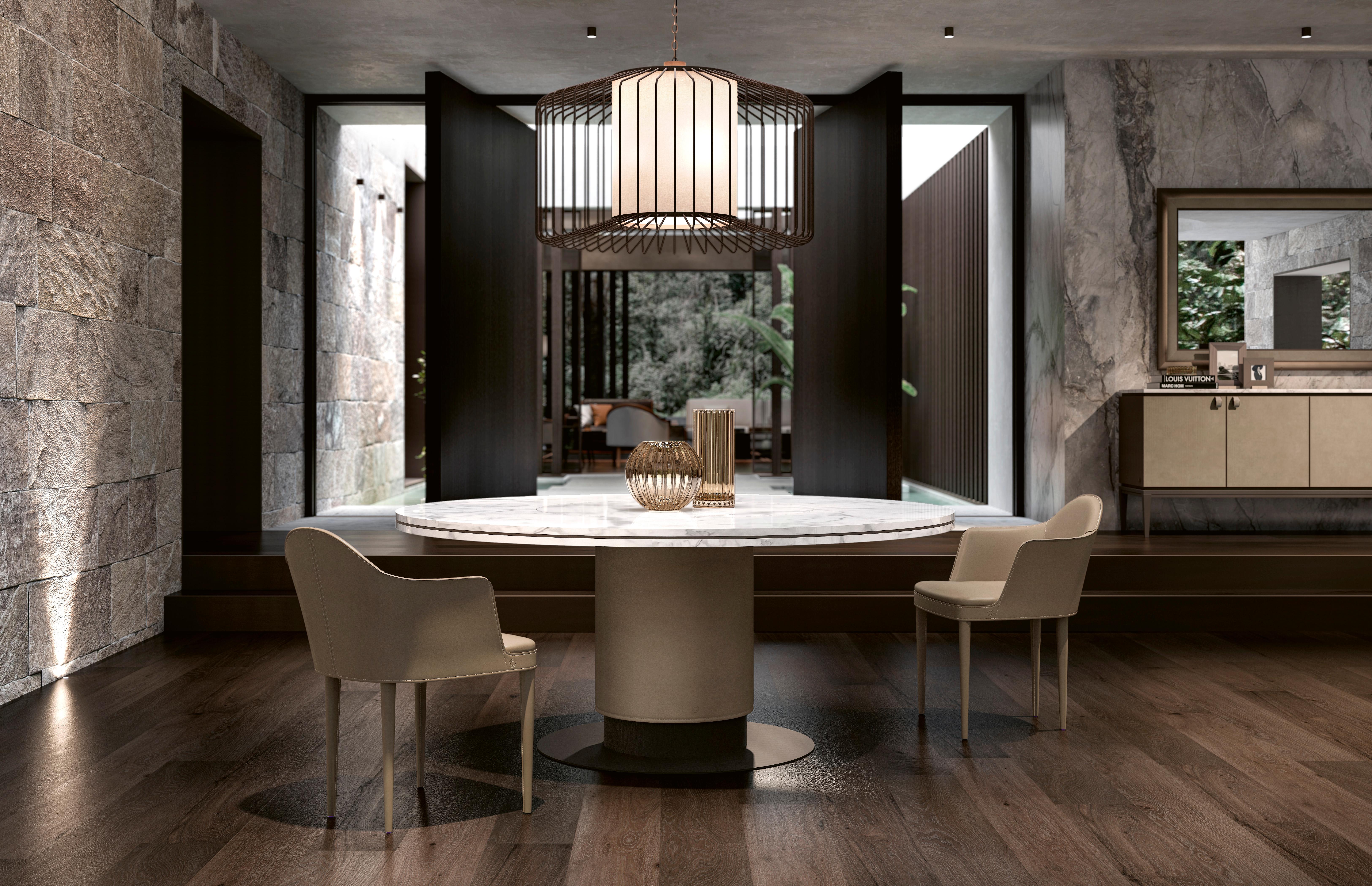 Modern ST718 - Round Dining Table For Sale