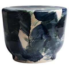 ST81 Glazed Stoneware Stool by Pascale Girardin