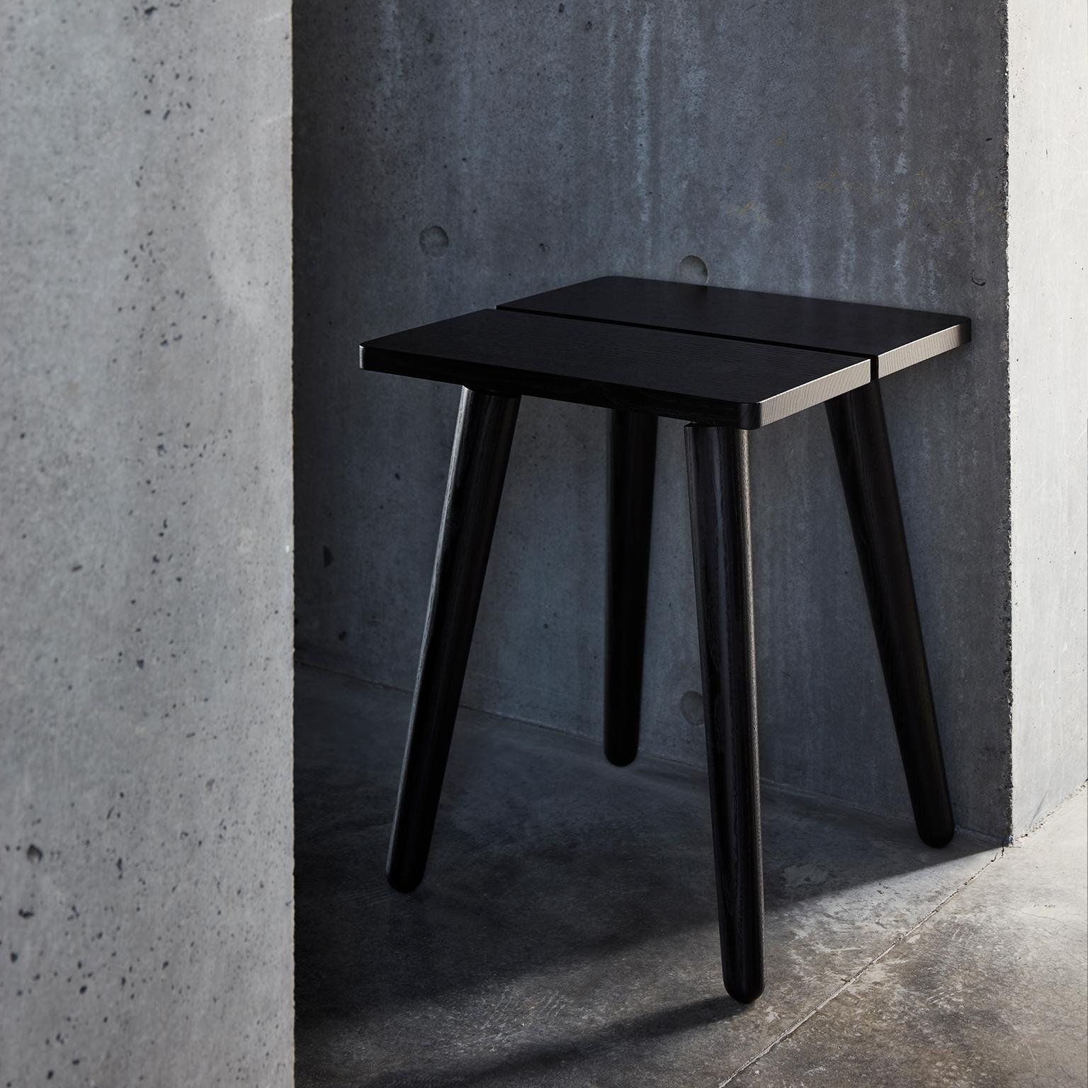 The Stabellenstuhl, or stabile stool, is our modern take on a Swiss staple-found inside any Alpine home. Its 100% solid European ash seat is held together by turned legs and strong joinery. Any weight applied to the seat gains extra stability