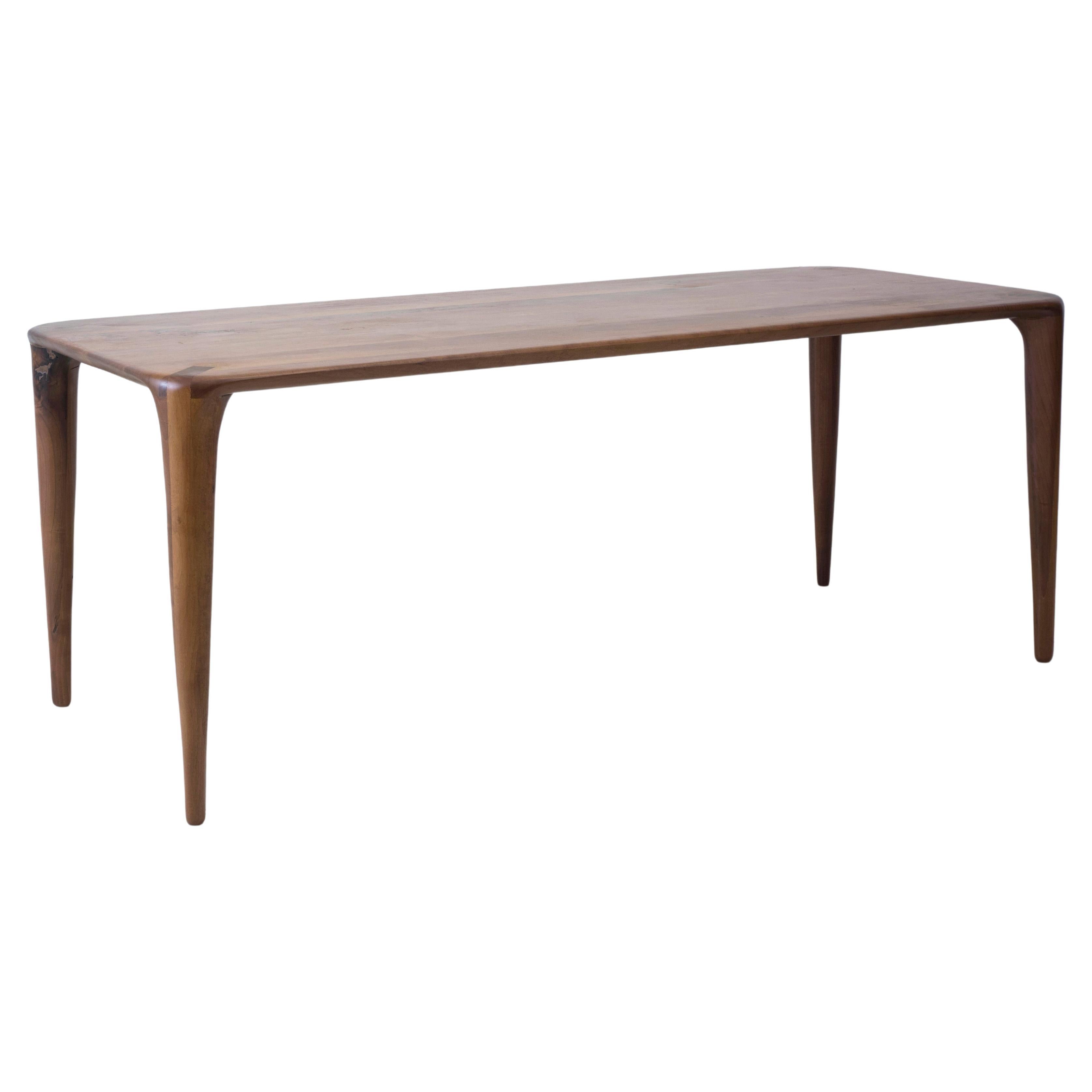 S_Table, Solid Walnut Dining Table For Sale