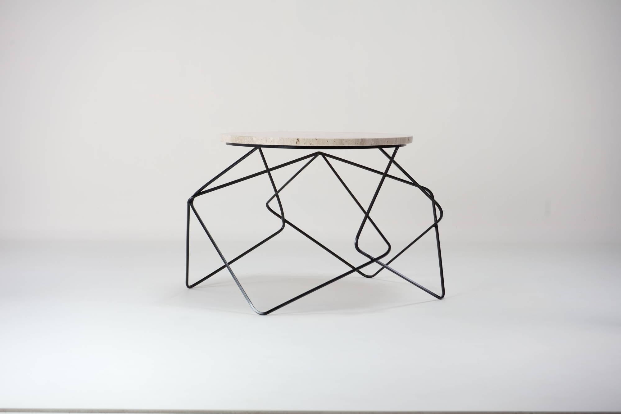 Stable, Travertine Coffee Table By DFdesignlab Handmade in Italy In New Condition For Sale In Campobasso, CB